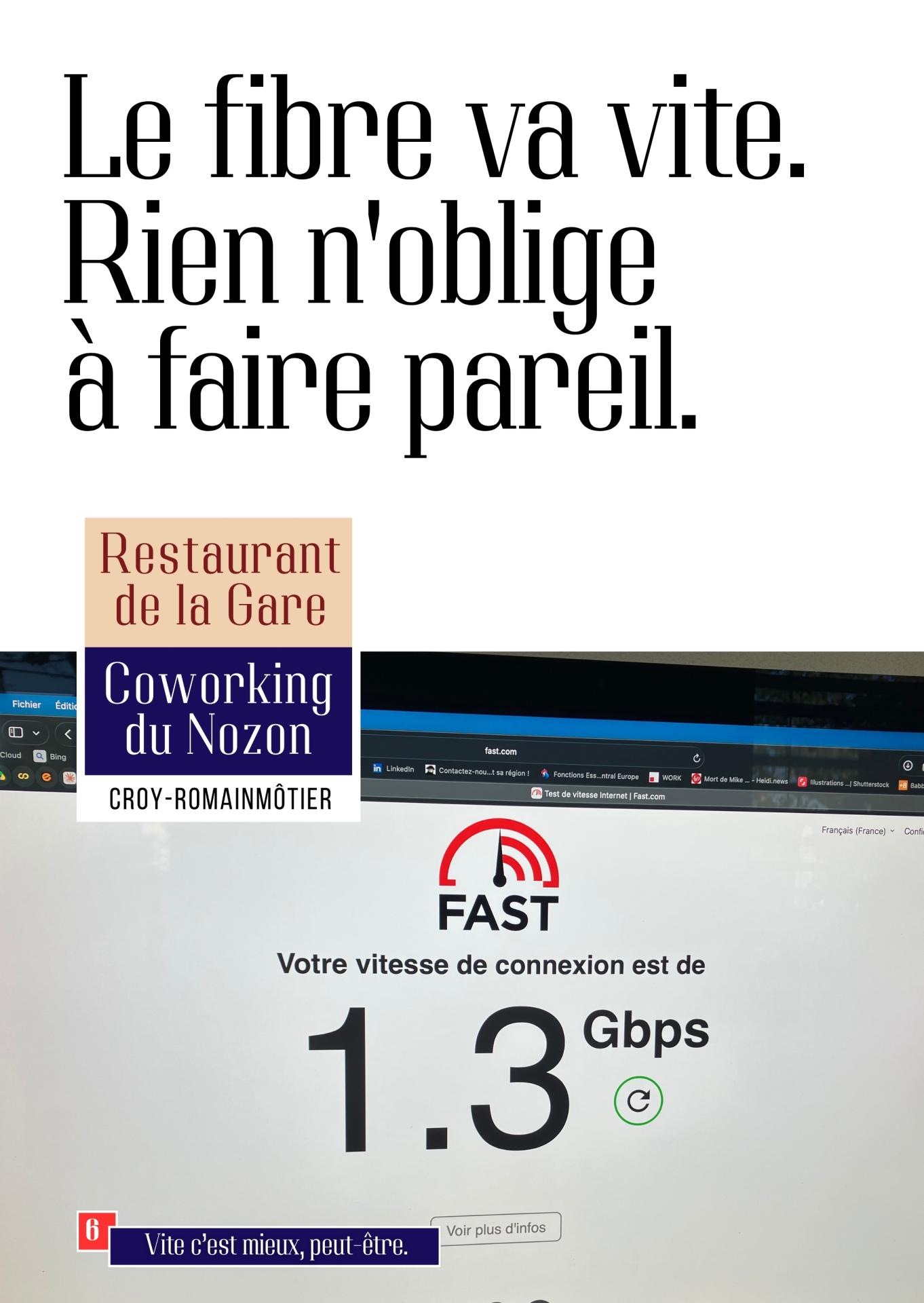 La fibre va vite